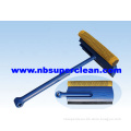 High quality 2 in 1 plastic widow wiper with rubber and sponge, car squeegee